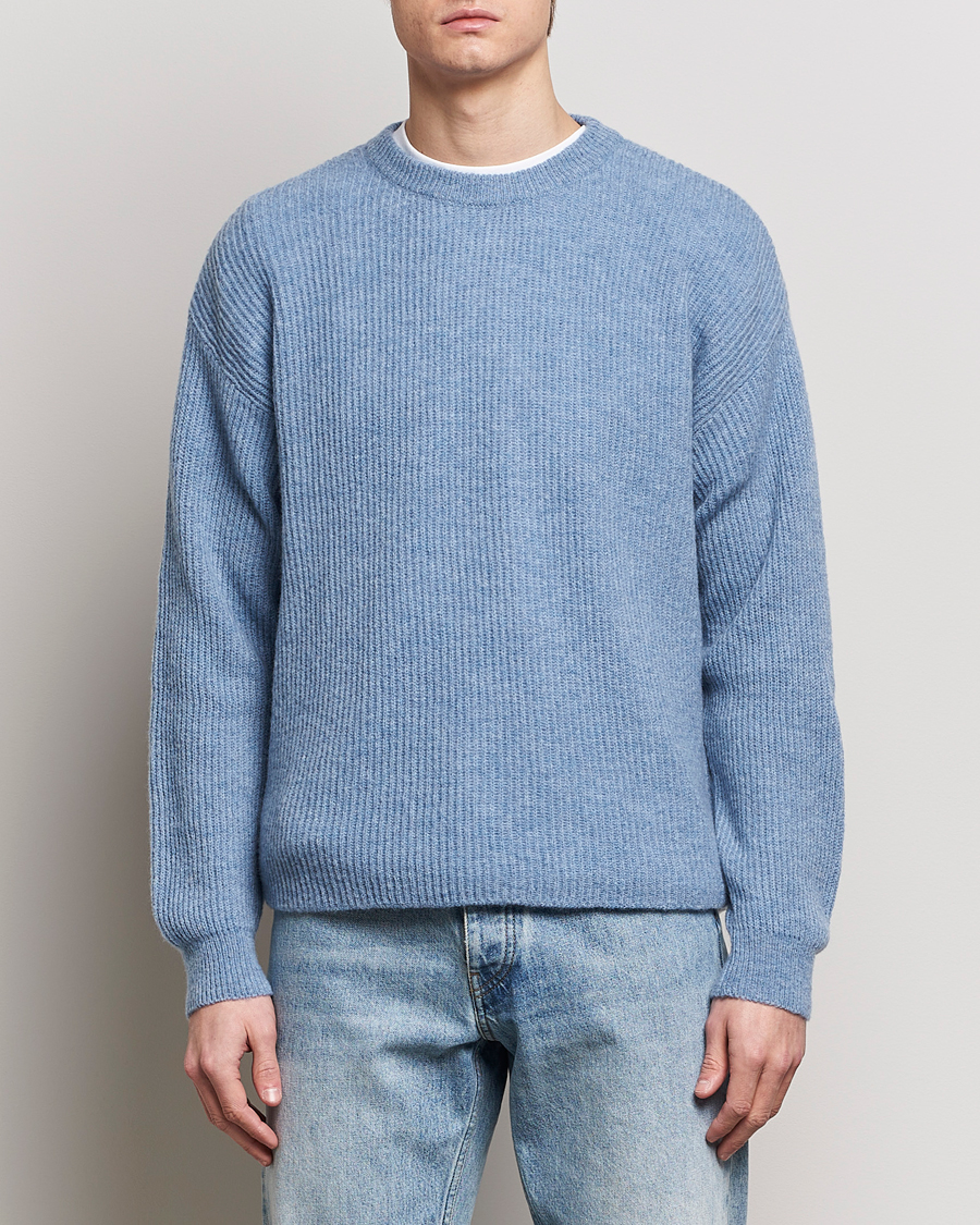 Mies | Puserot | Sunflower | Air Rib Knit Blue