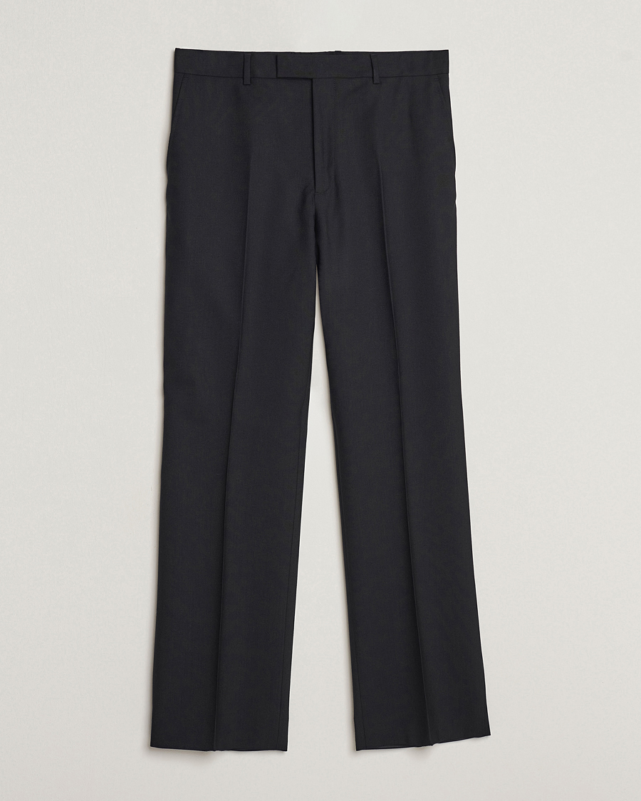 Mies | Housut | Sunflower | Straight Wool Trousers Black