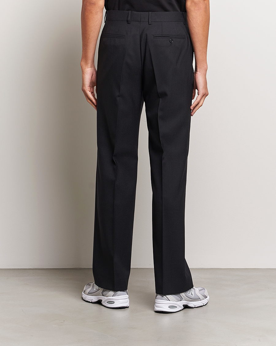 Mies | Housut | Sunflower | Straight Wool Trousers Black