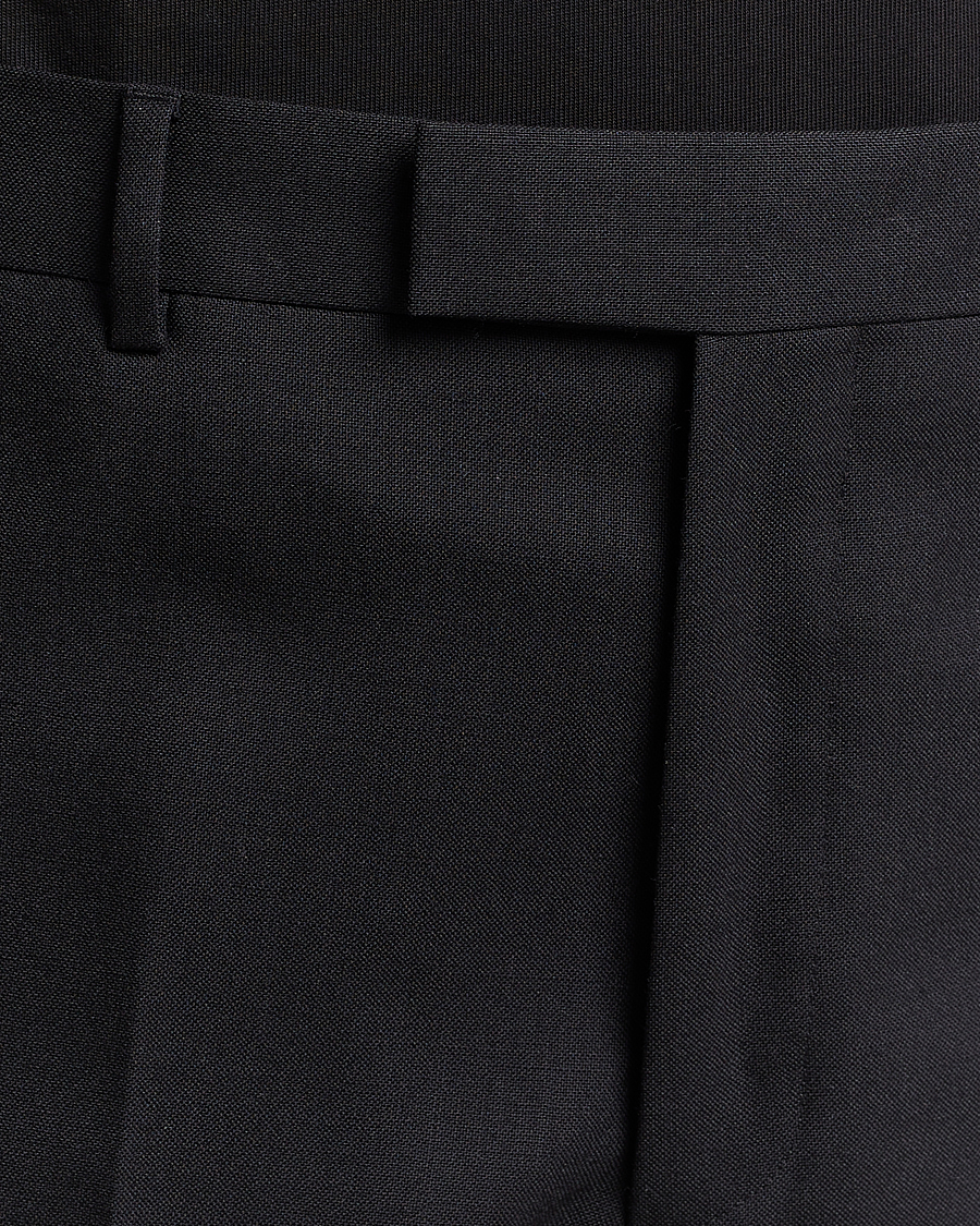 Mies | Housut | Sunflower | Straight Wool Trousers Black