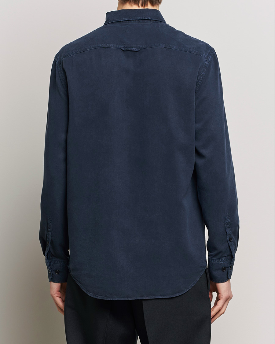 Mies | Kauluspaidat | Filippa K | Zachary Lyocell Shirt Navy