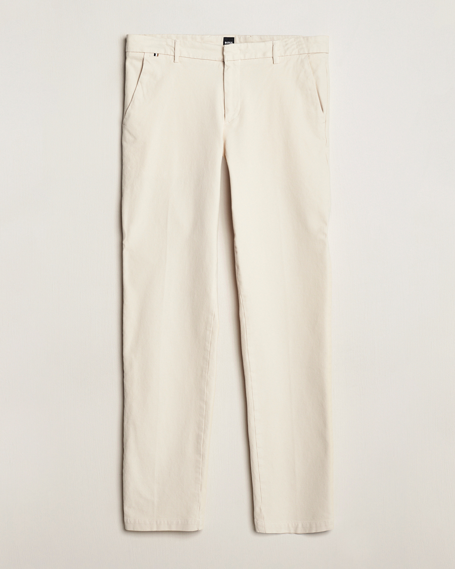 Mies | Housut | BOSS BLACK | Kaito1 Cotton Chinos Open White
