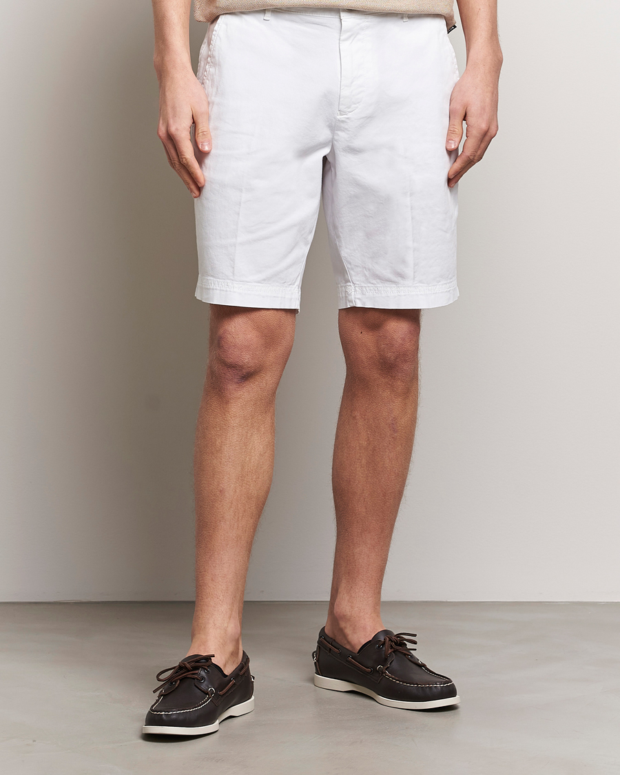 Men | Shorts | BOSS BLACK | Slice Cotton Shorts White