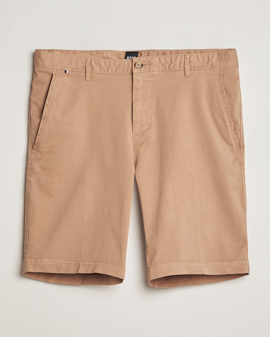 Mies | Shortsit | BOSS BLACK | Slice Cotton Shorts Medium Beige
