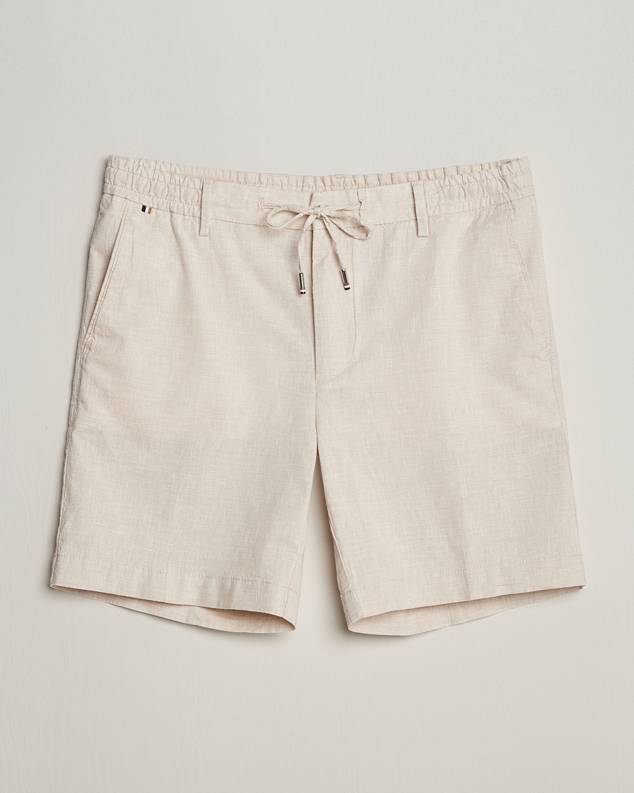 Mies | Shortsit | BOSS BLACK | Kane Drawstring Shorts Light Beige
