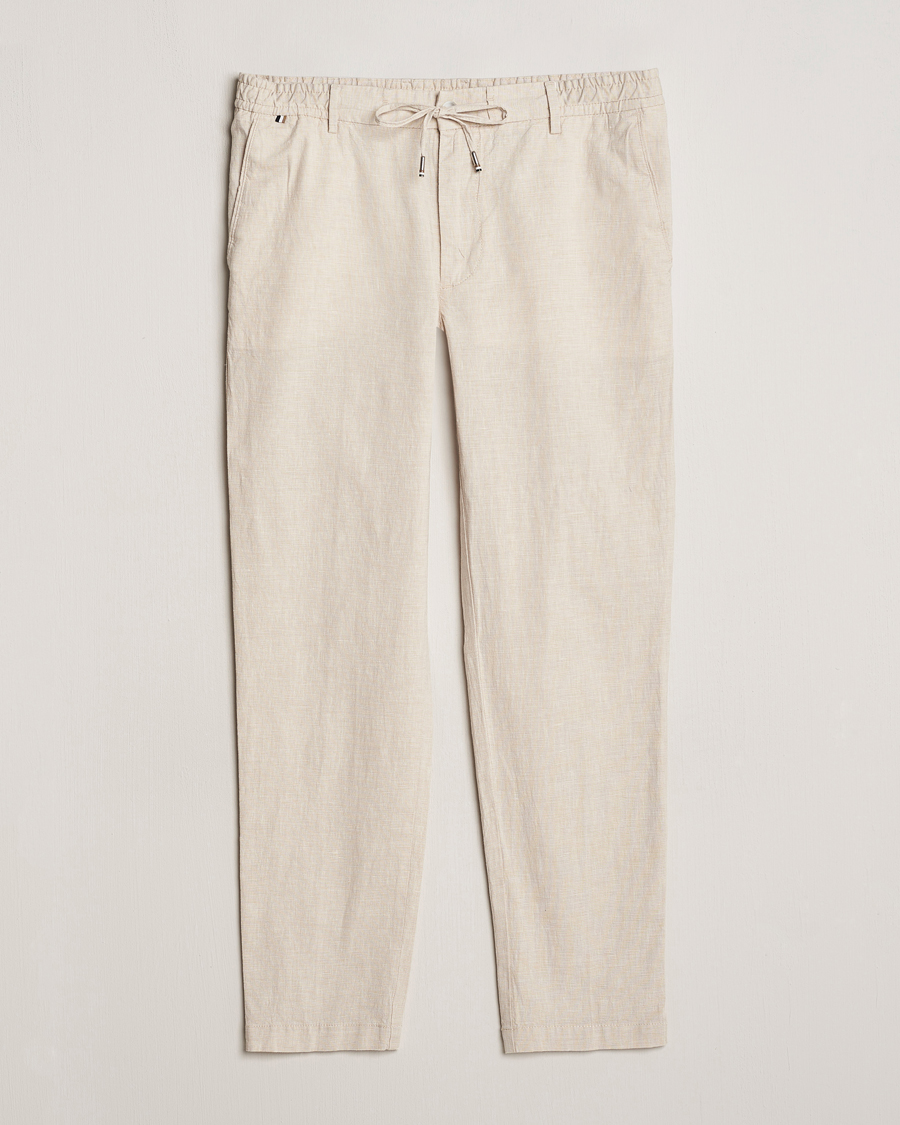 Mies | Housut | BOSS BLACK | Kane Drawstring Pants Light Beige