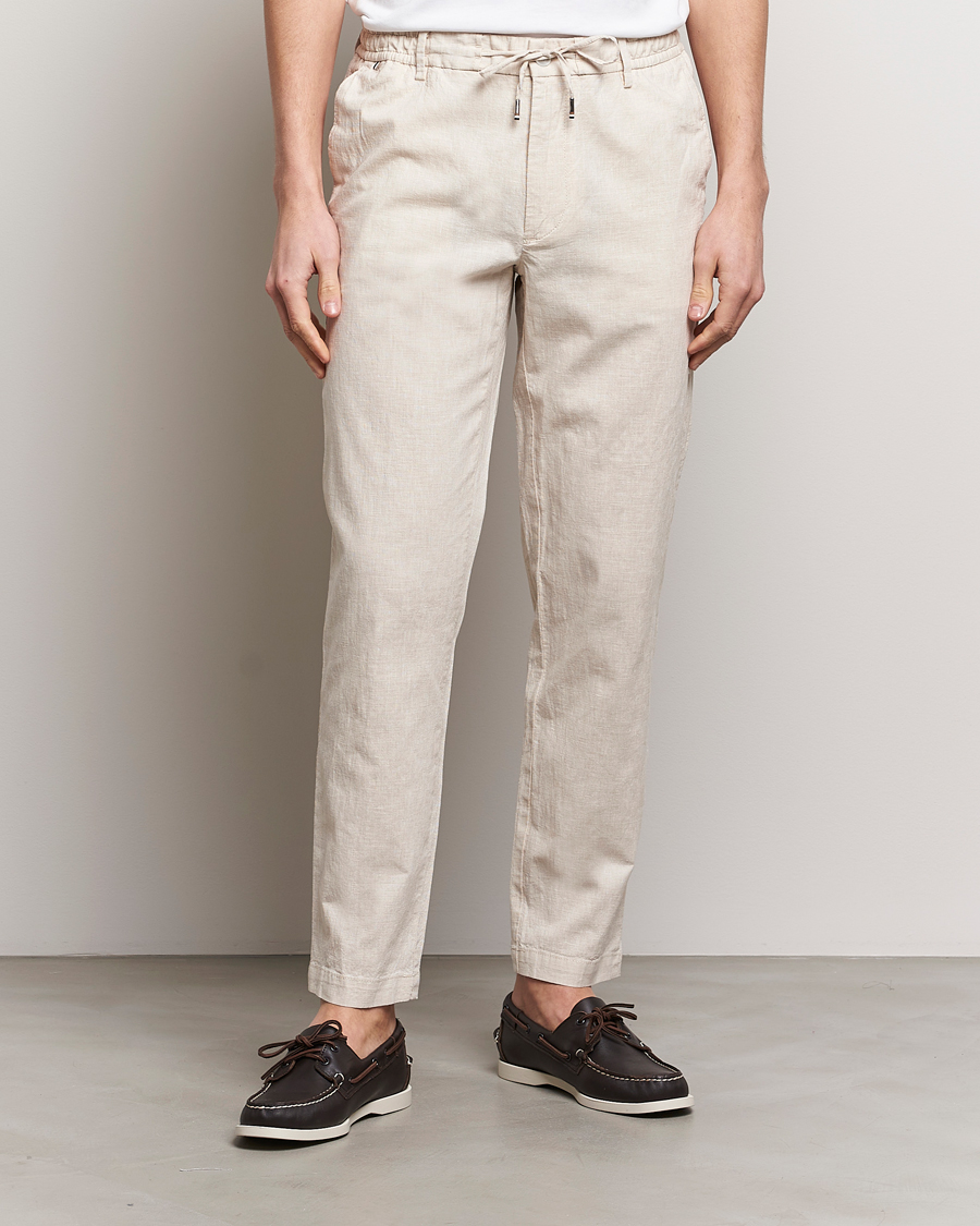 Mies | Housut | BOSS BLACK | Kane Drawstring Pants Light Beige