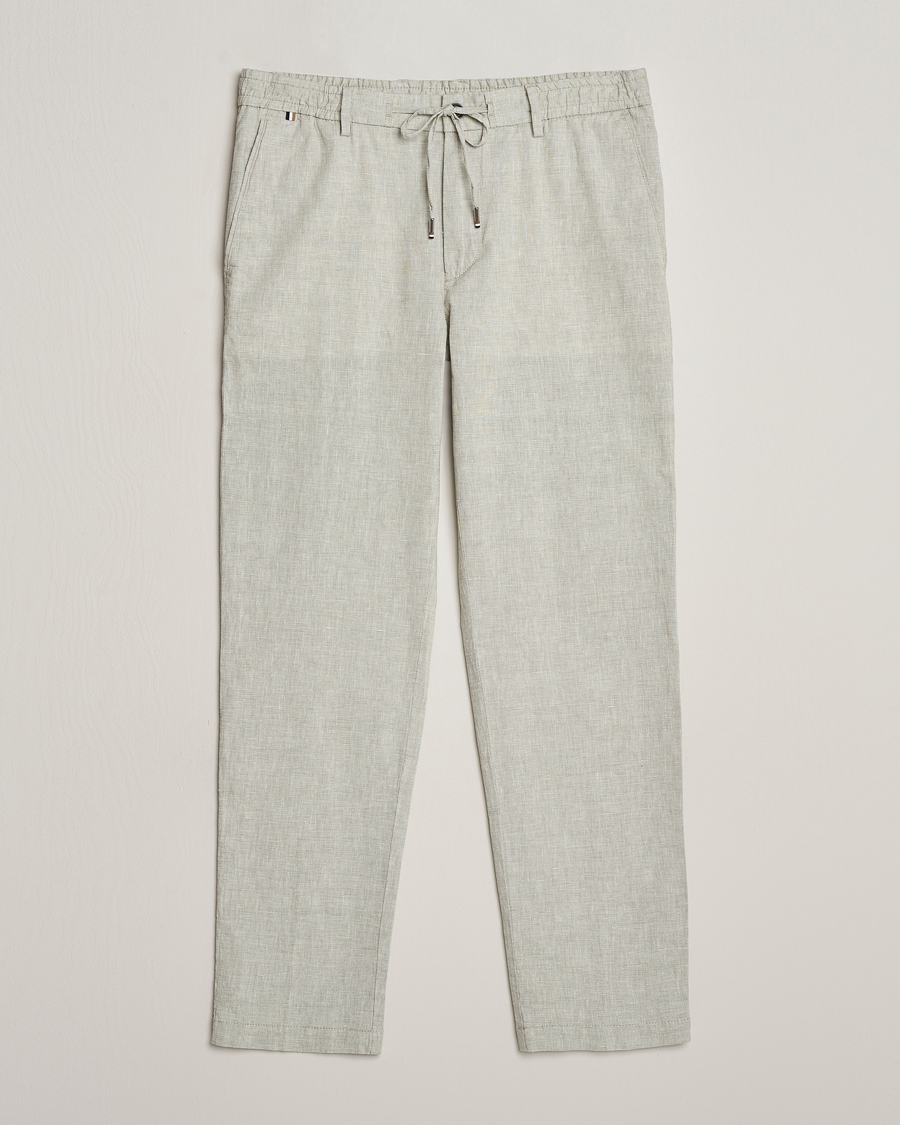 Mies | Housut | BOSS BLACK | Kane Drawstring Pants Open Green