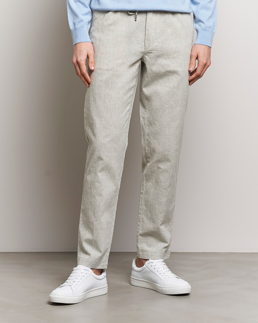 Mies | Housut | BOSS BLACK | Kane Drawstring Pants Open Green