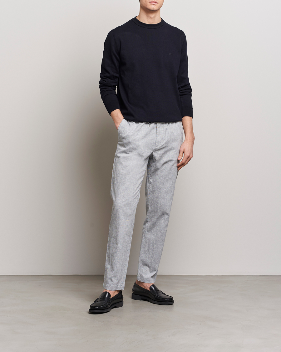 Mies | Housut | BOSS BLACK | Kane Drawstring Pants Light Blue