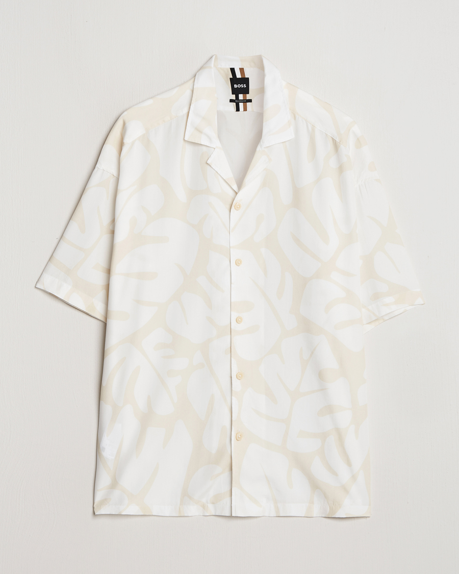 Mies | Kauluspaidat | BOSS BLACK | Drew Short Sleeve Shirt Open White