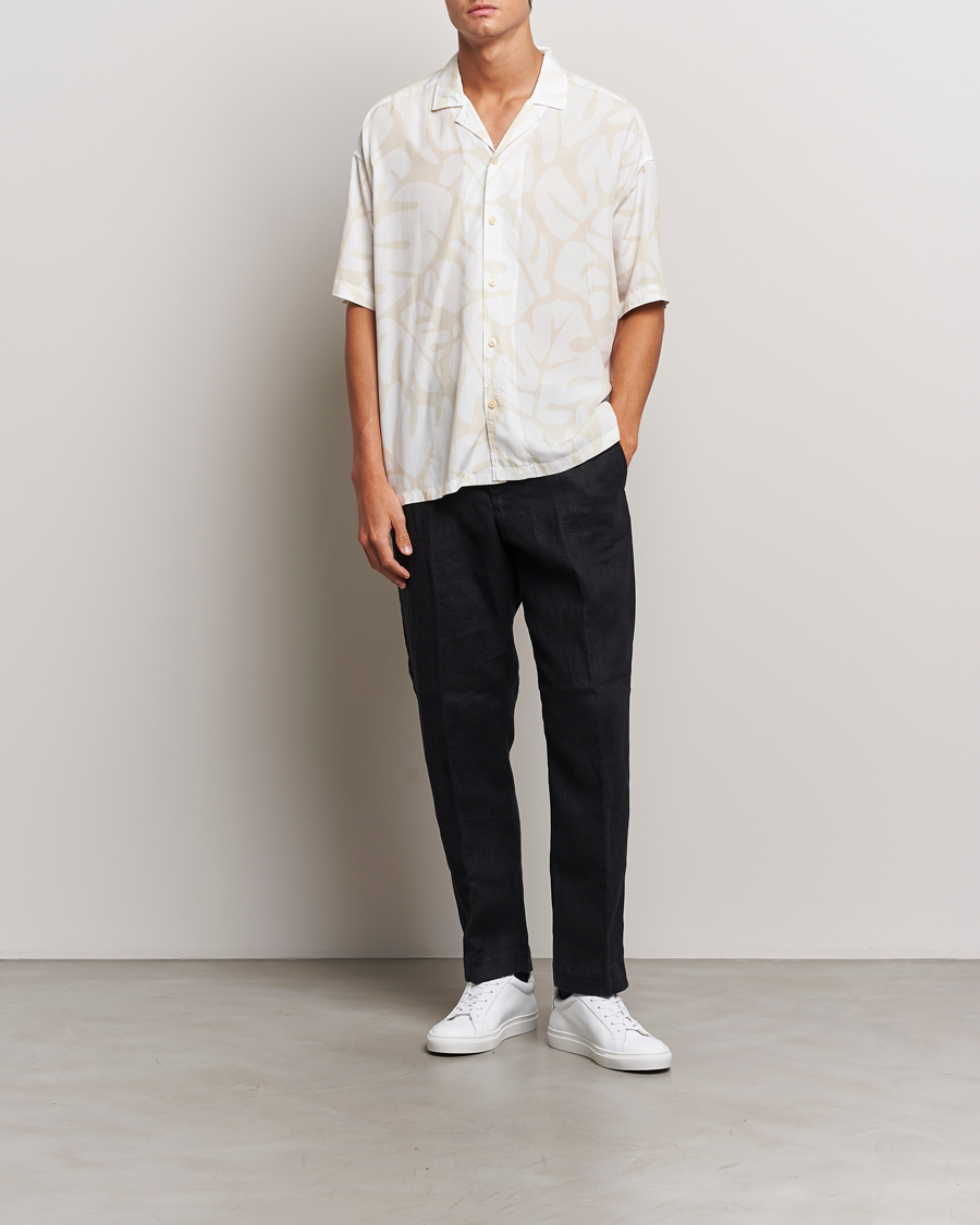 Mies | Kauluspaidat | BOSS BLACK | Drew Short Sleeve Shirt Open White