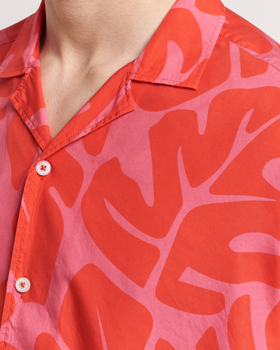 Mies | Kauluspaidat | BOSS BLACK | Drew Short Sleeve Shirt Bright Red