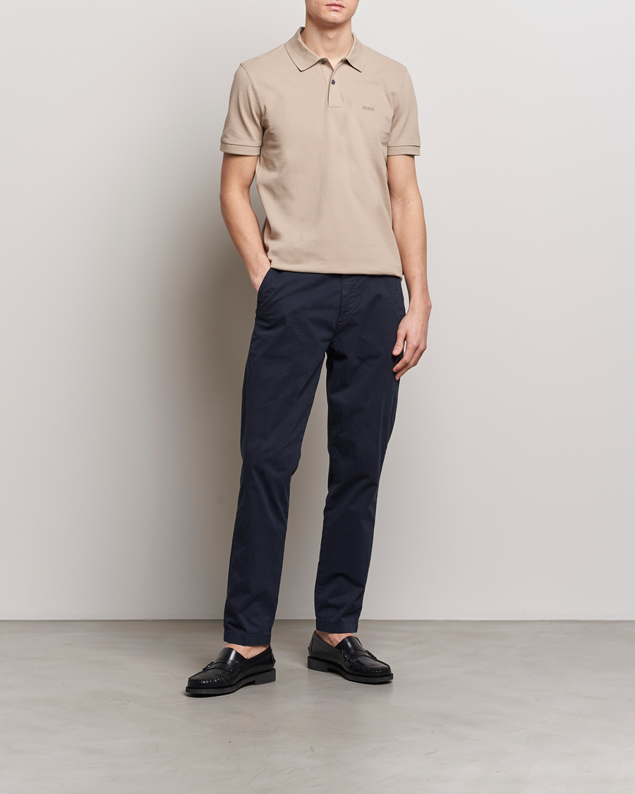 Mies | Pikeet | BOSS BLACK | Pallas Polo Dark Beige