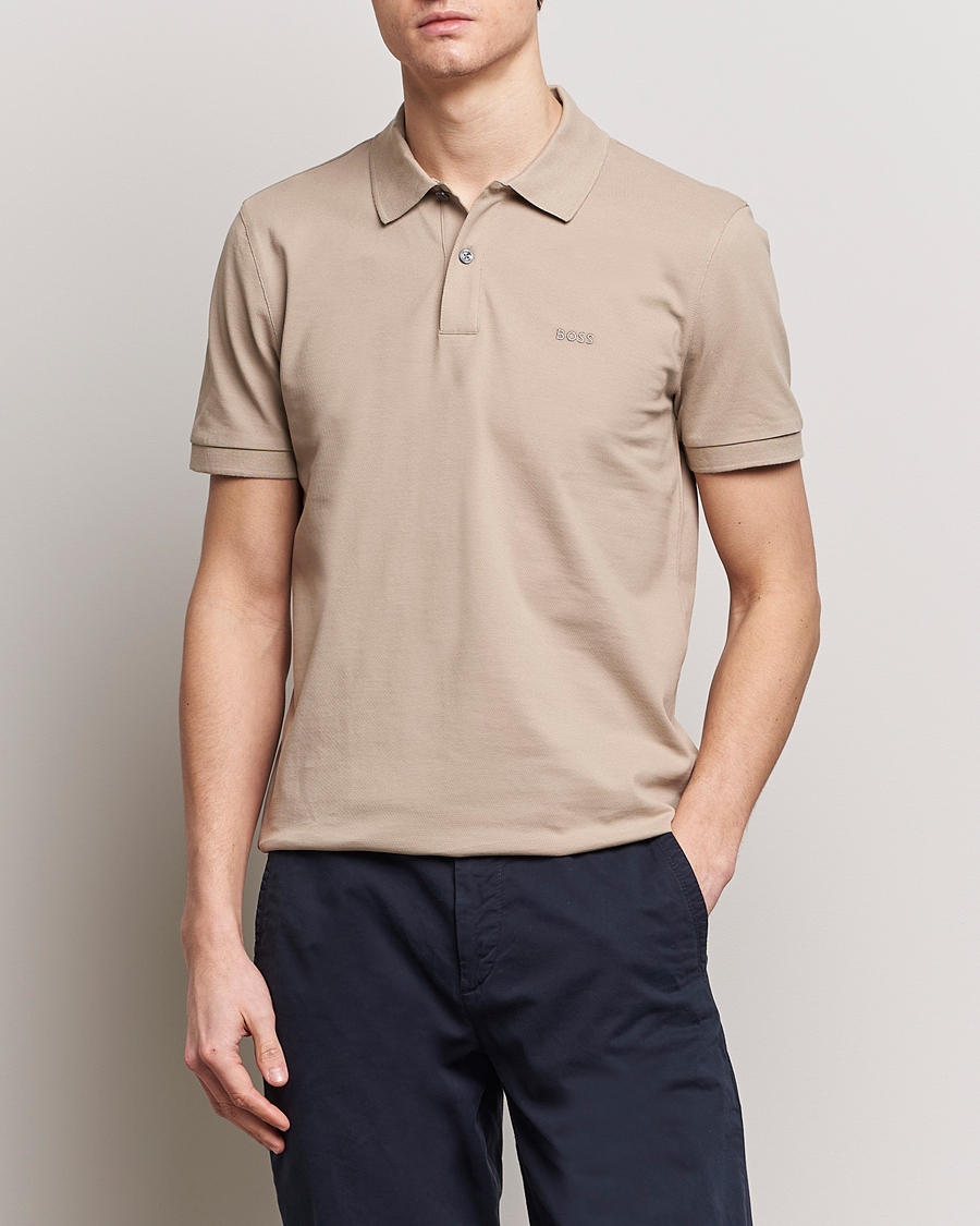 Mies | Pikeet | BOSS BLACK | Pallas Polo Dark Beige