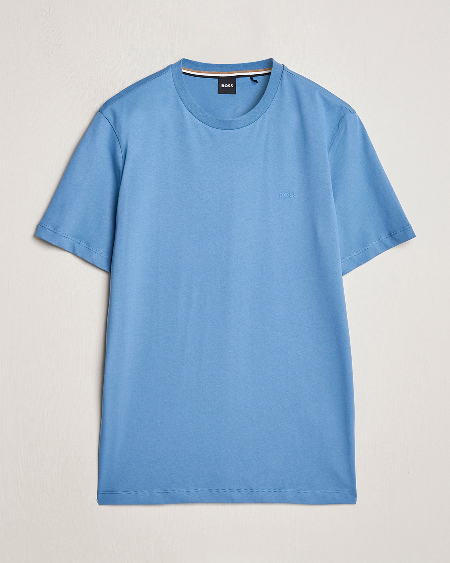 Mies | T-paidat | BOSS BLACK | Thompson Crew Neck T-Shirt Light Blue