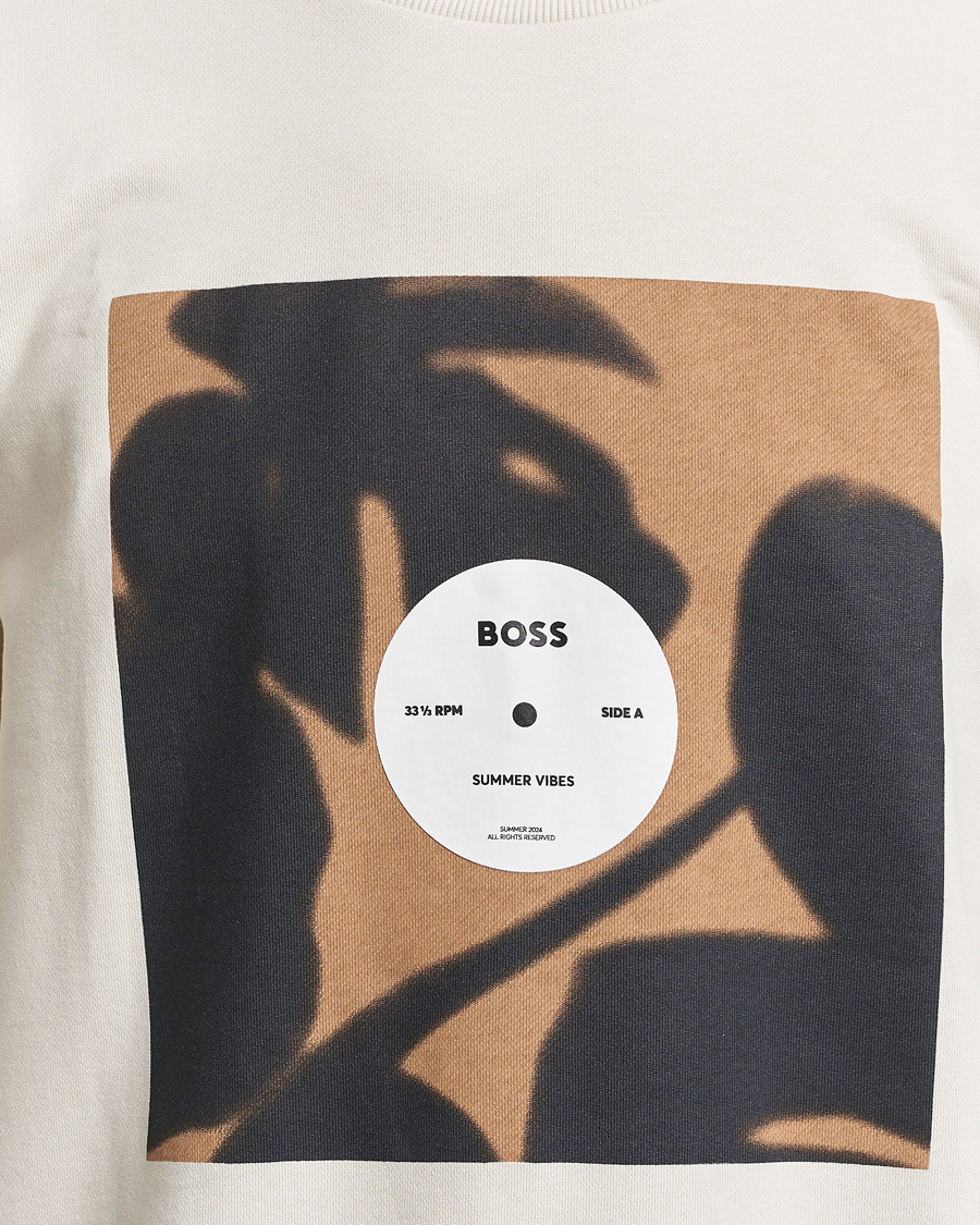 Mies | Puserot | BOSS BLACK | Soleri Logo Sweatshirt Open White