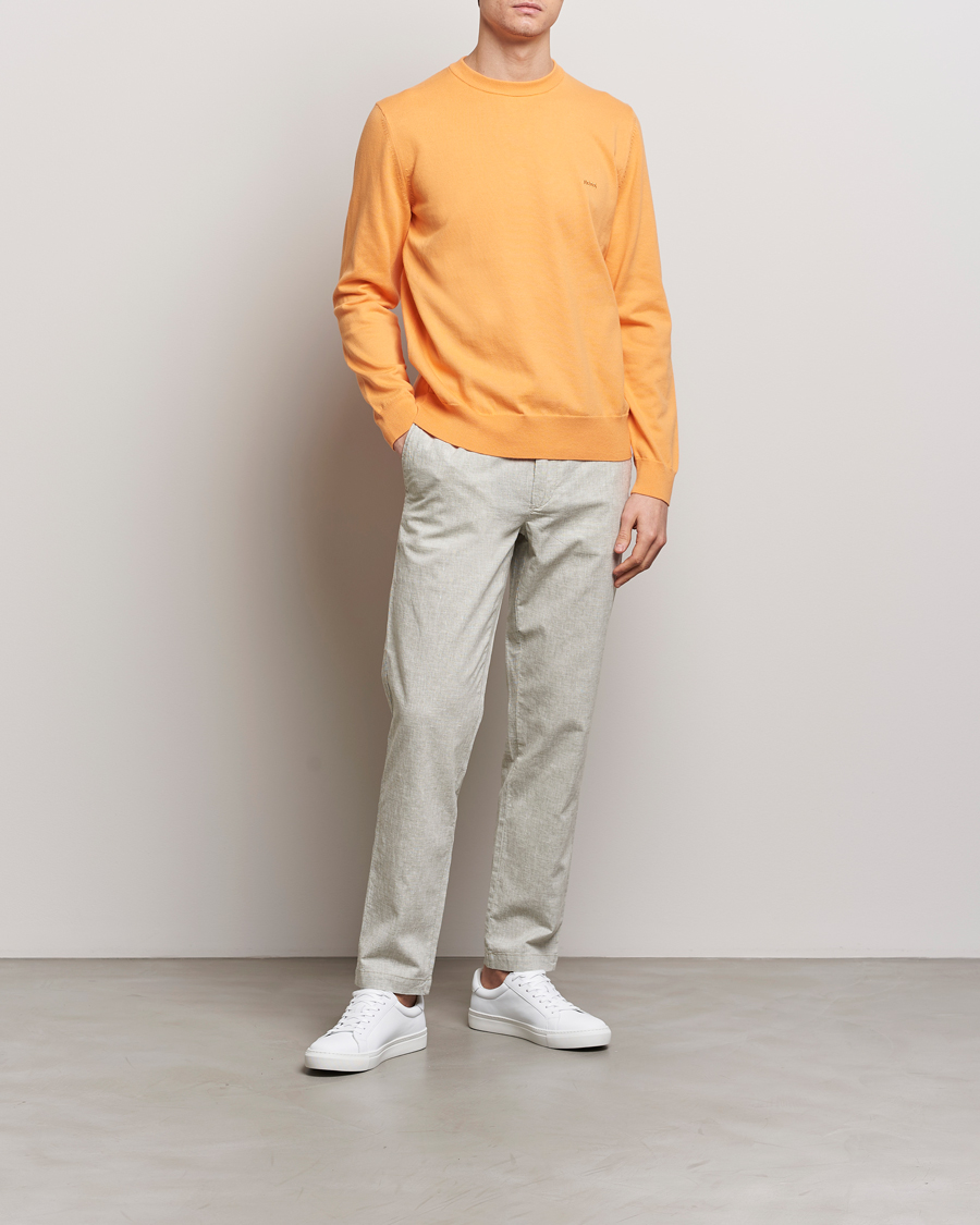 Mies | Puserot | BOSS BLACK | Pacas Crew Neck Pullover Medium Orange