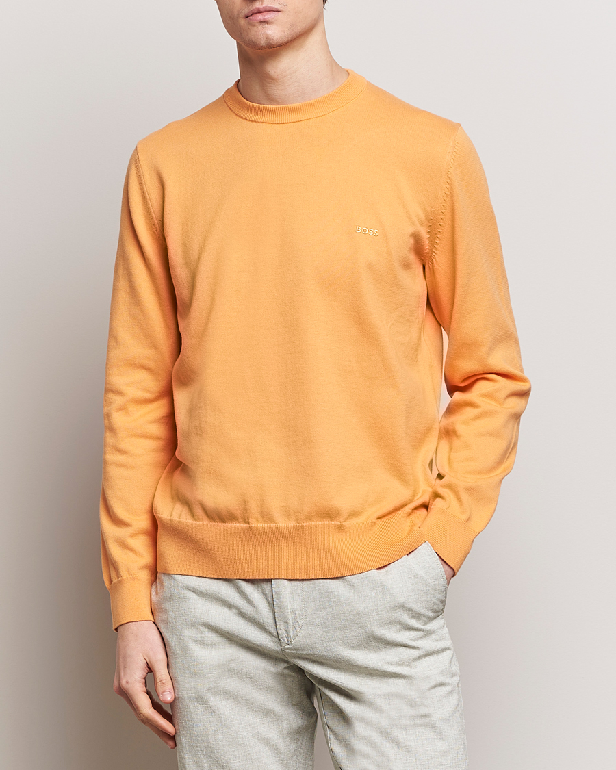 Mies | Puserot | BOSS BLACK | Pacas Crew Neck Pullover Medium Orange