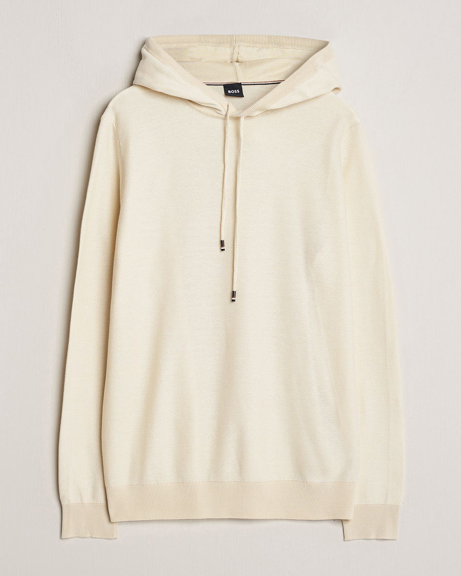 Mies | Puserot | BOSS BLACK | Trapani Hoodie Open White