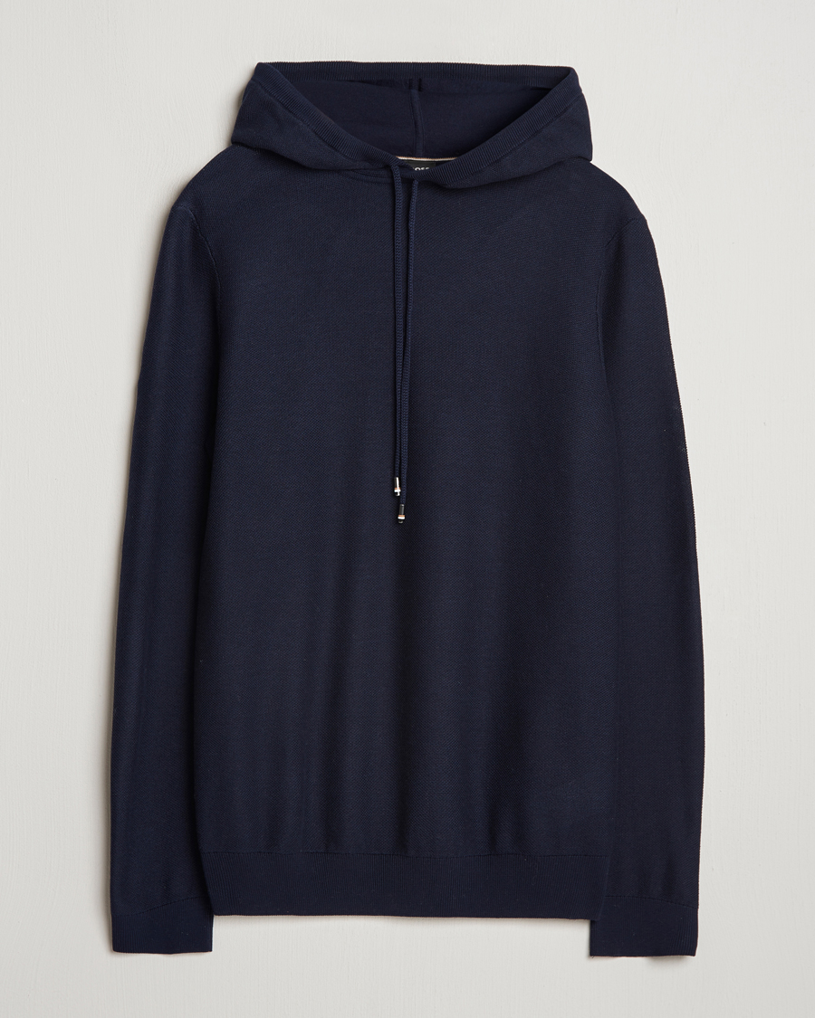 Mies | Puserot | BOSS BLACK | Trapani Hoodie Dark Blue