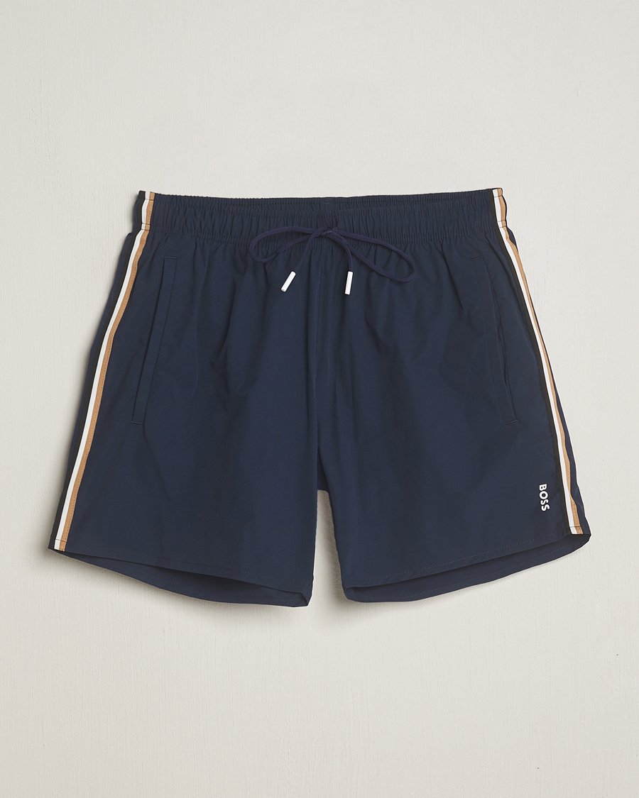 Mies | Uimahousut | BOSS BLACK | Iconic Swimshorts Navy