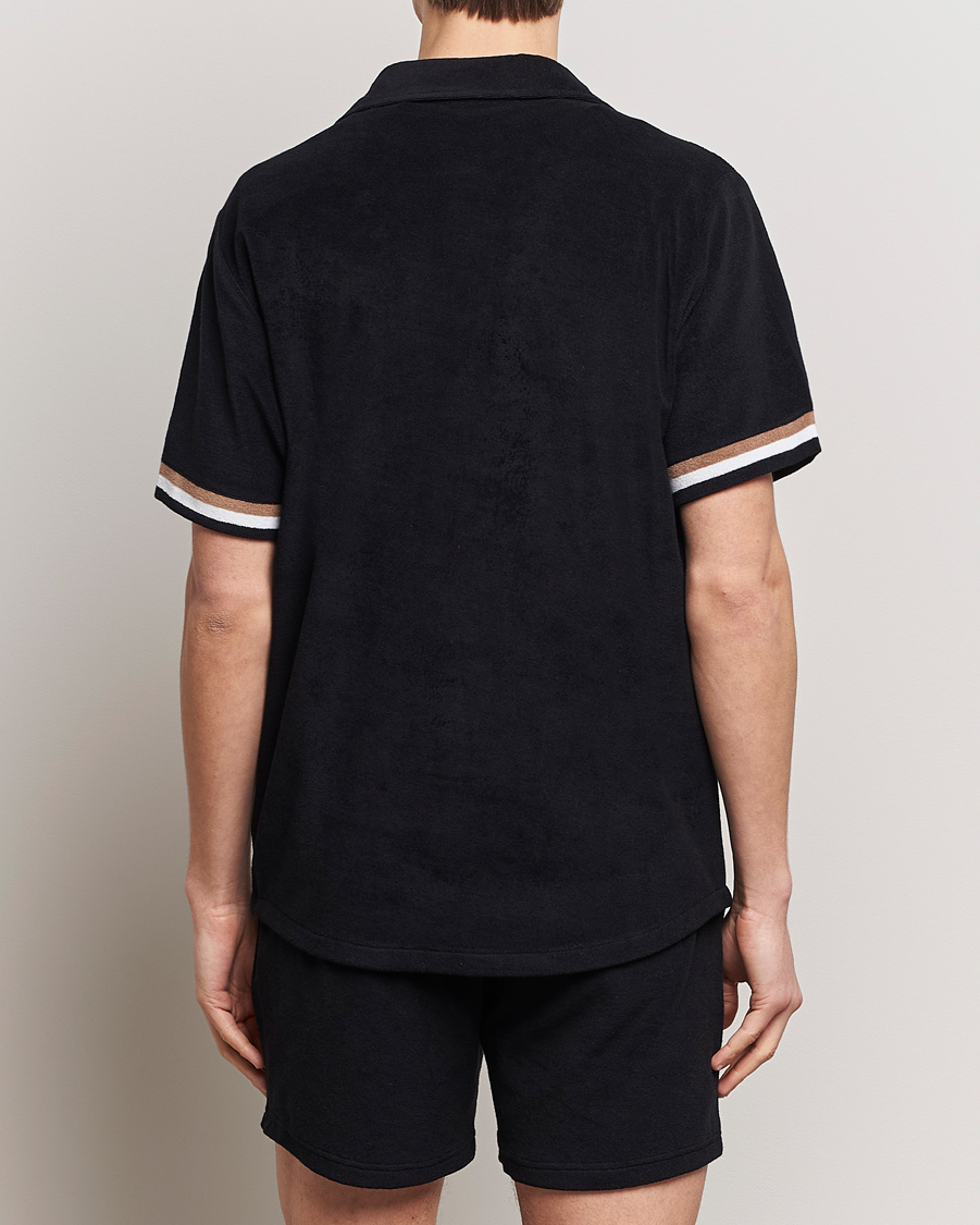 Mies | Kauluspaidat | BOSS BLACK | Short Sleeve Terry Shirt Black