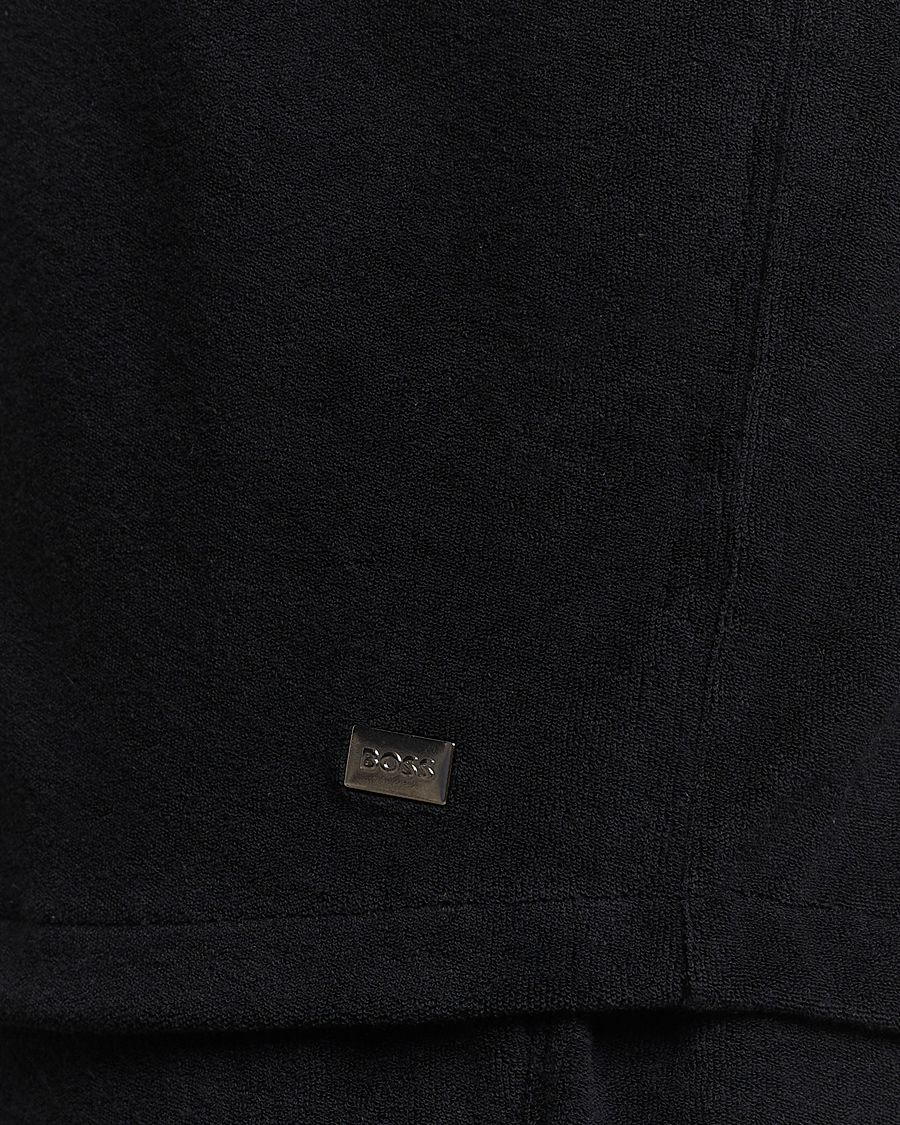 Mies | Kauluspaidat | BOSS BLACK | Short Sleeve Terry Shirt Black
