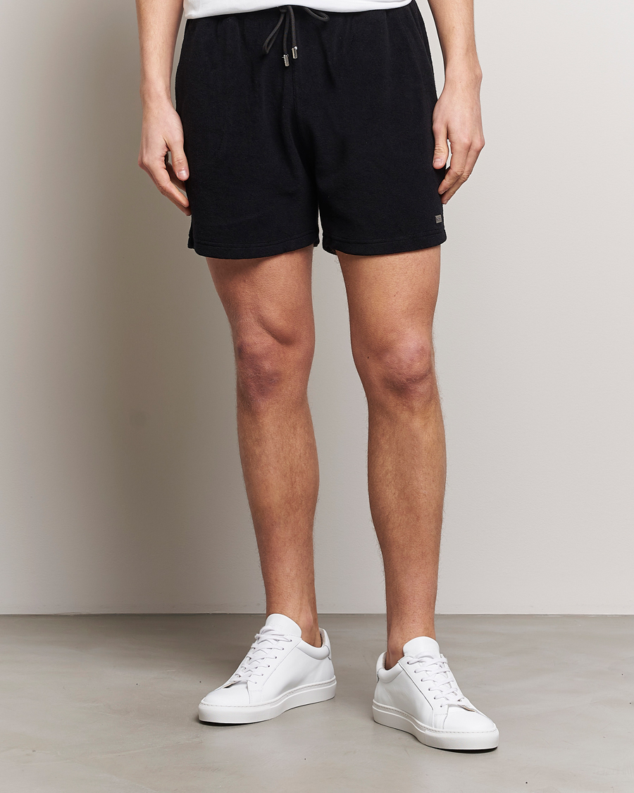 Men | Shorts | BOSS BLACK | Terry Shorts Black