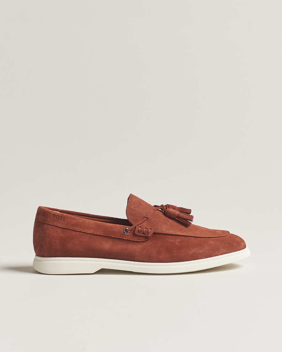 Mies | BOSS BLACK Sienne Tassle Loafer Suede Open Brown | BOSS BLACK | Sienne Tassle Loafer Suede Open Brown