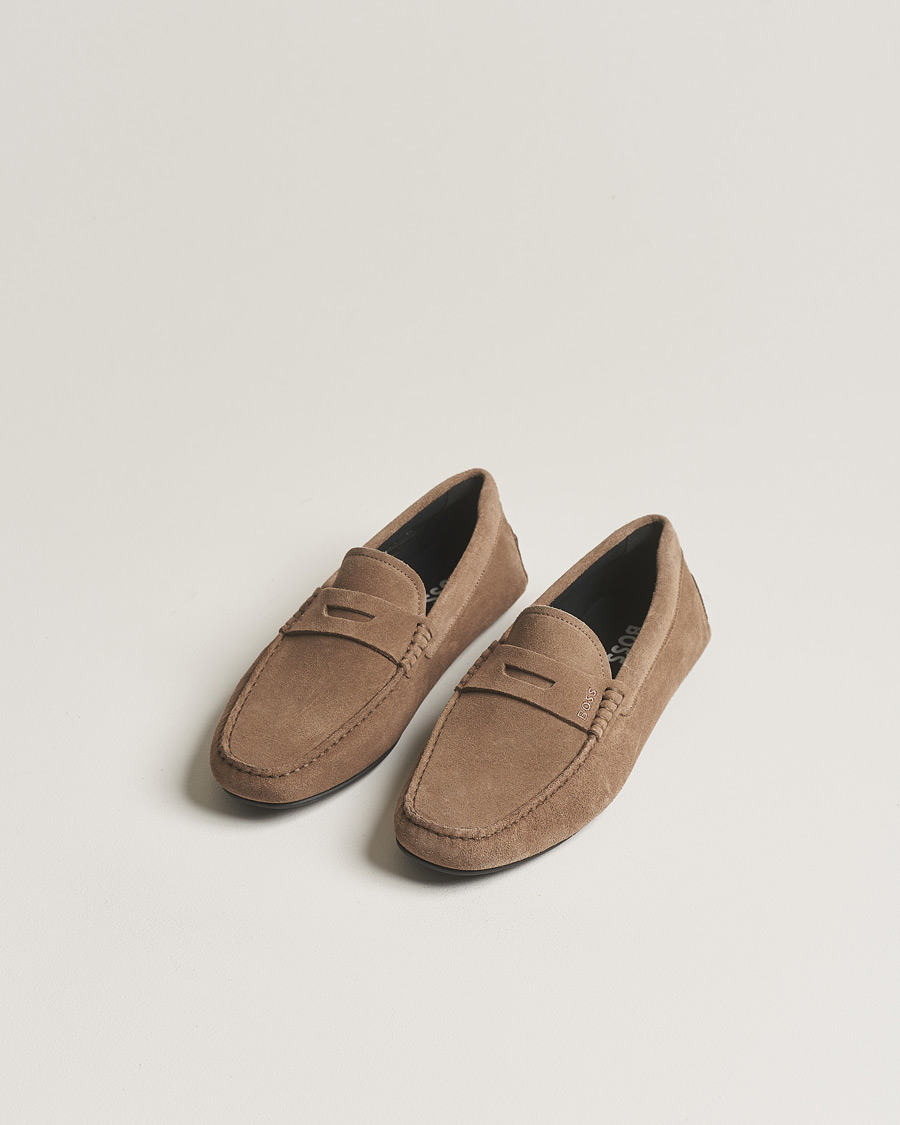 Mies | BOSS BLACK Noel Car Shoe Suede Medium Beige | BOSS BLACK | Noel Car Shoe Suede Medium Beige