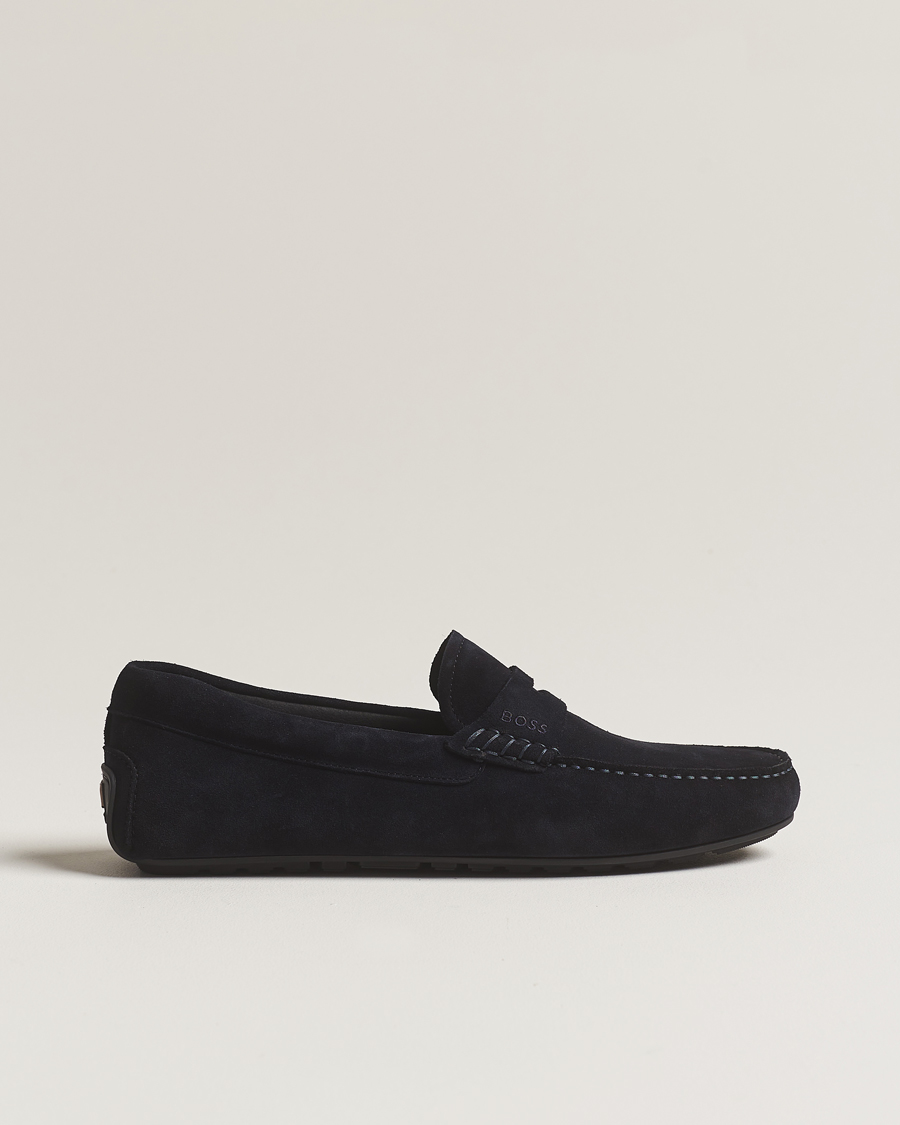 Mies | BOSS BLACK Noel Car Shoe Suede Dark Blue | BOSS BLACK | Noel Car Shoe Suede Dark Blue