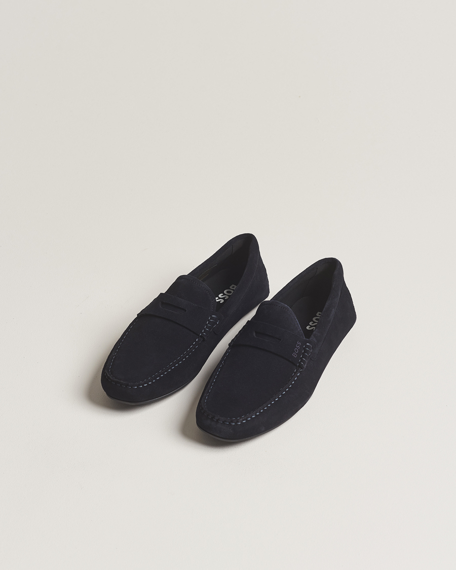 Mies | BOSS BLACK Noel Car Shoe Suede Dark Blue | BOSS BLACK | Noel Car Shoe Suede Dark Blue