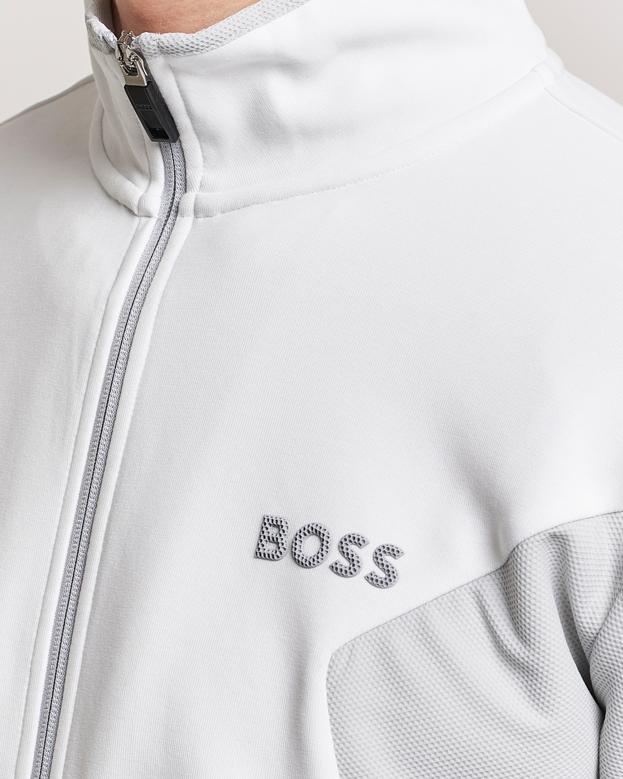 Mies | Puserot | BOSS GREEN | Skaz Full Zip Hoodie White