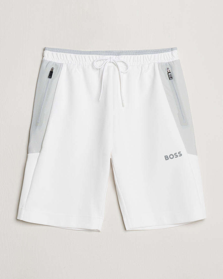 Mies | Shortsit | BOSS GREEN | Headlo Sweatshorts White