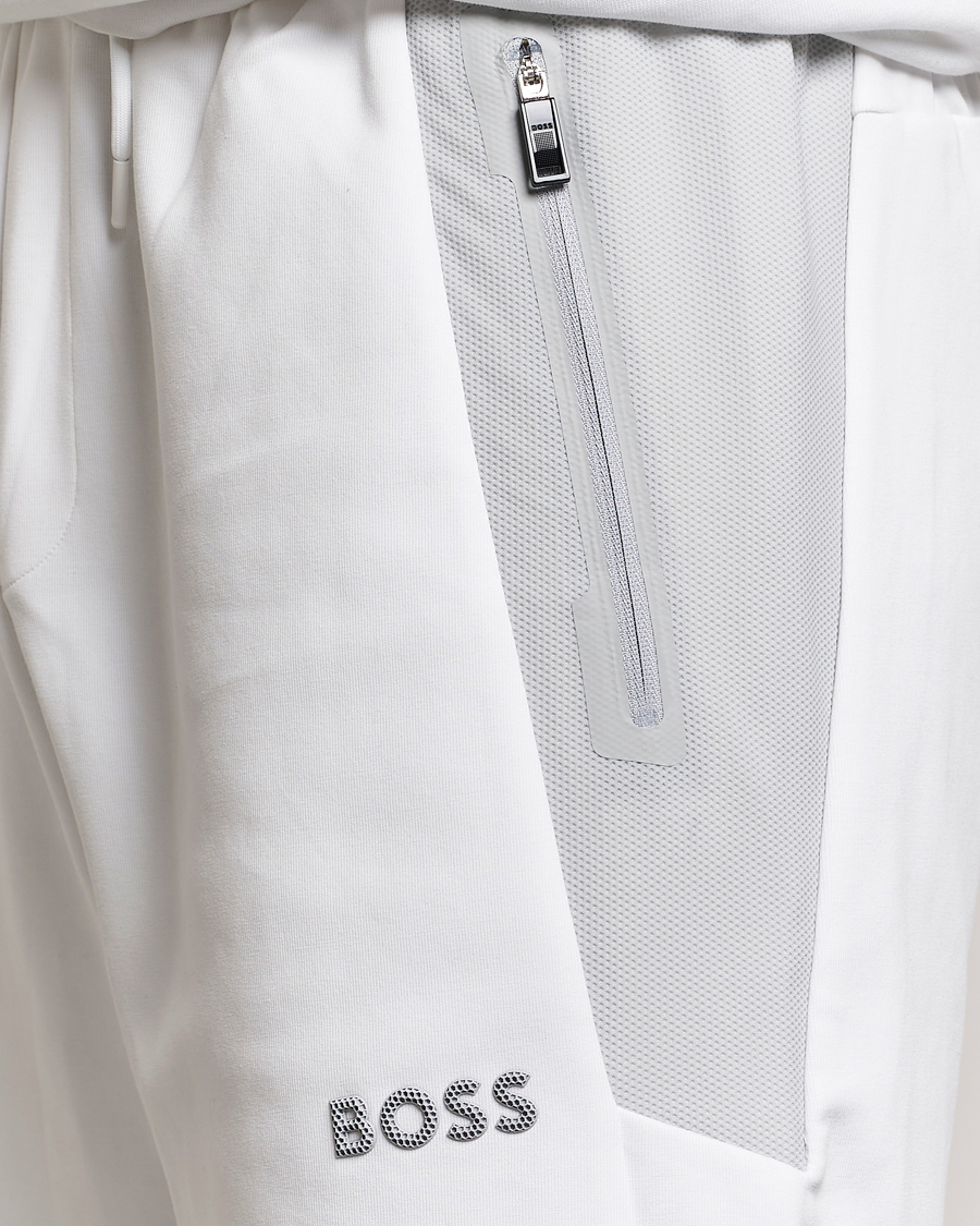 Mies | Shortsit | BOSS GREEN | Headlo Sweatshorts White