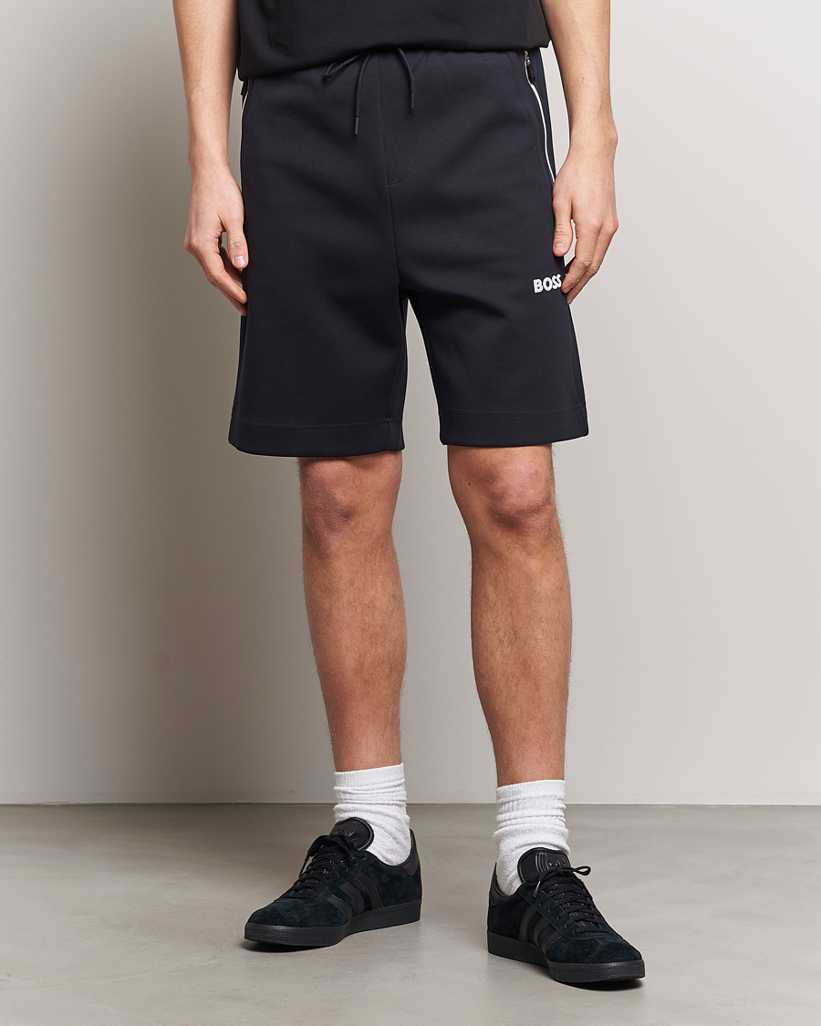Mies | Shortsit | BOSS GREEN | Headlo Sweatshorts Dark Blue