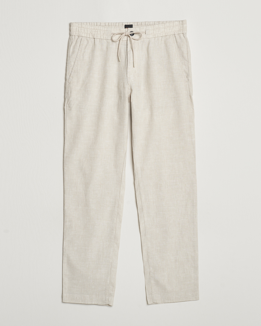 Mies | Housut | BOSS ORANGE | Sanderson Linen Pants Light Beige