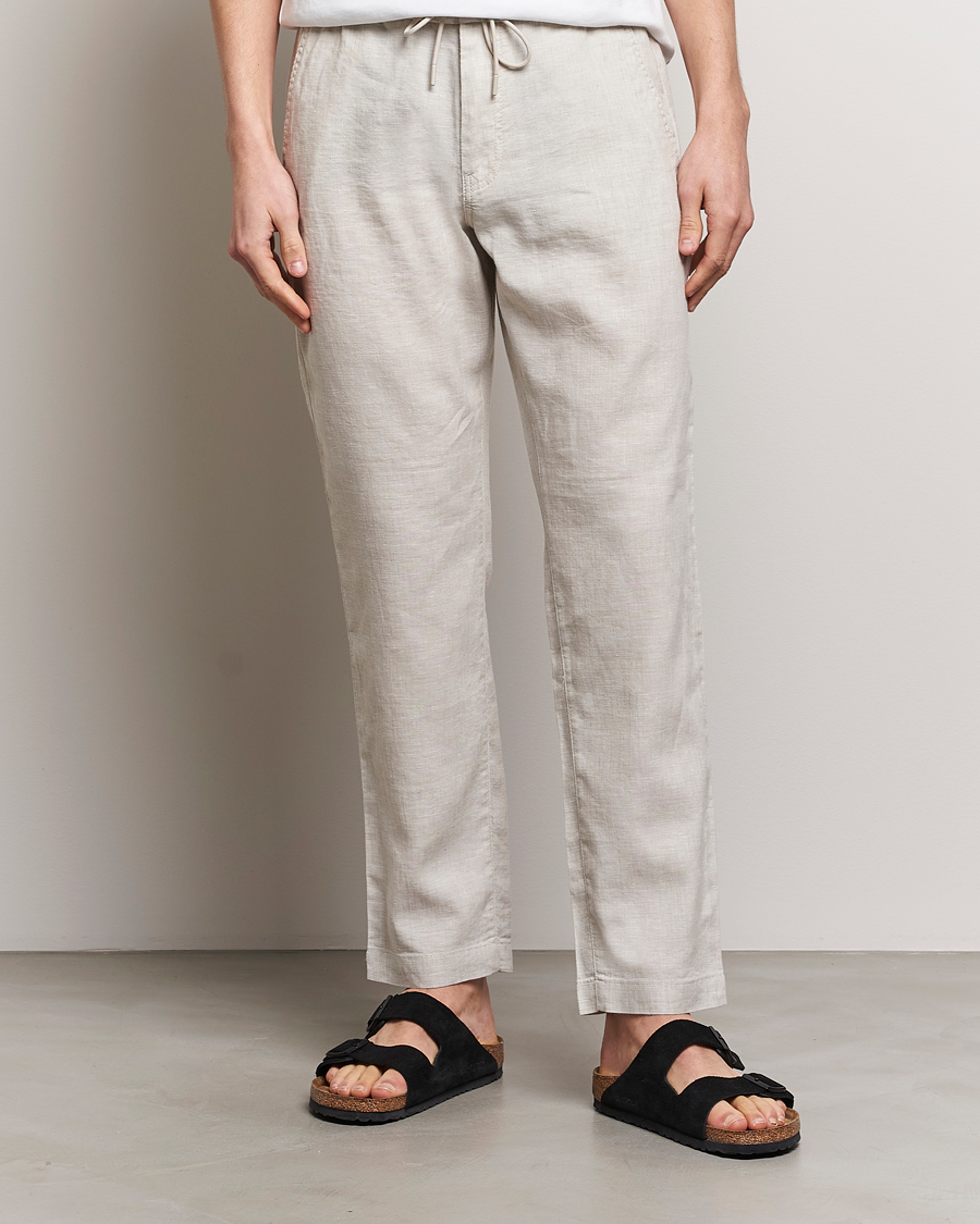 Mies | BOSS ORANGE | BOSS ORANGE | Sanderson Linen Pants Light Beige
