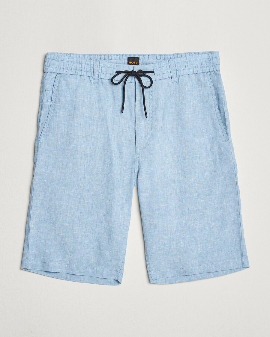 Mies | Shortsit | BOSS ORANGE | Tapered Chino Drawstring Shorts Open Blue