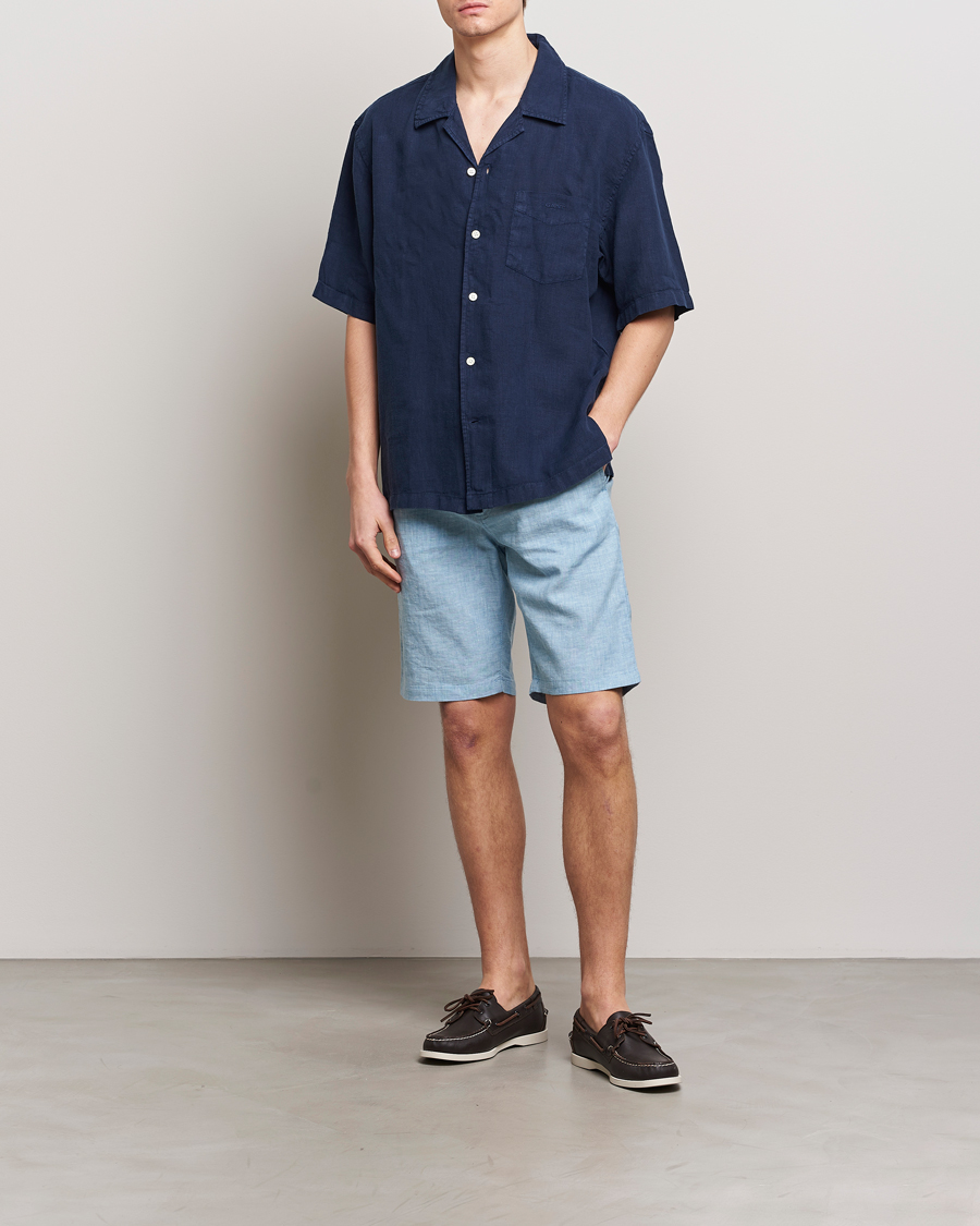 Mies | Shortsit | BOSS ORANGE | Tapered Chino Drawstring Shorts Open Blue