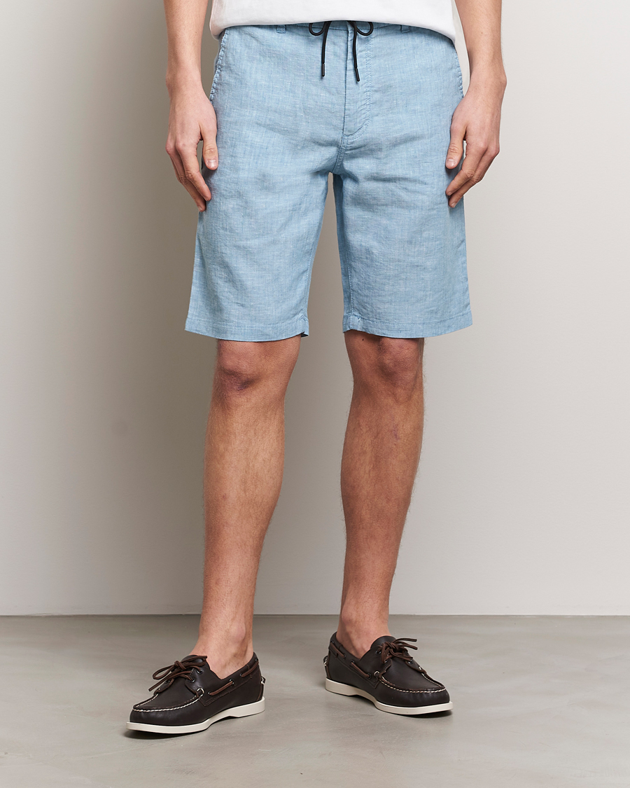 Mies | Shortsit | BOSS ORANGE | Tapered Chino Drawstring Shorts Open Blue