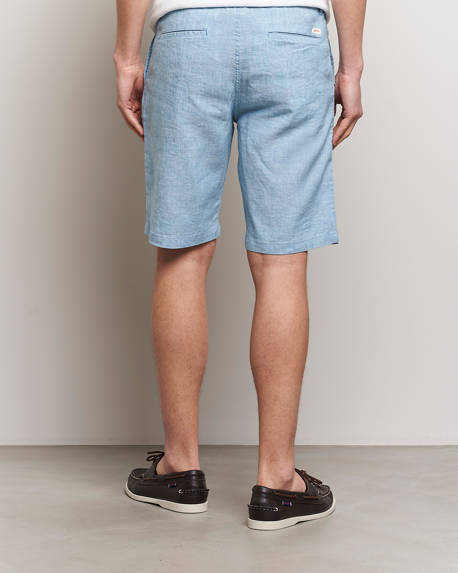 Mies | Shortsit | BOSS ORANGE | Tapered Chino Drawstring Shorts Open Blue