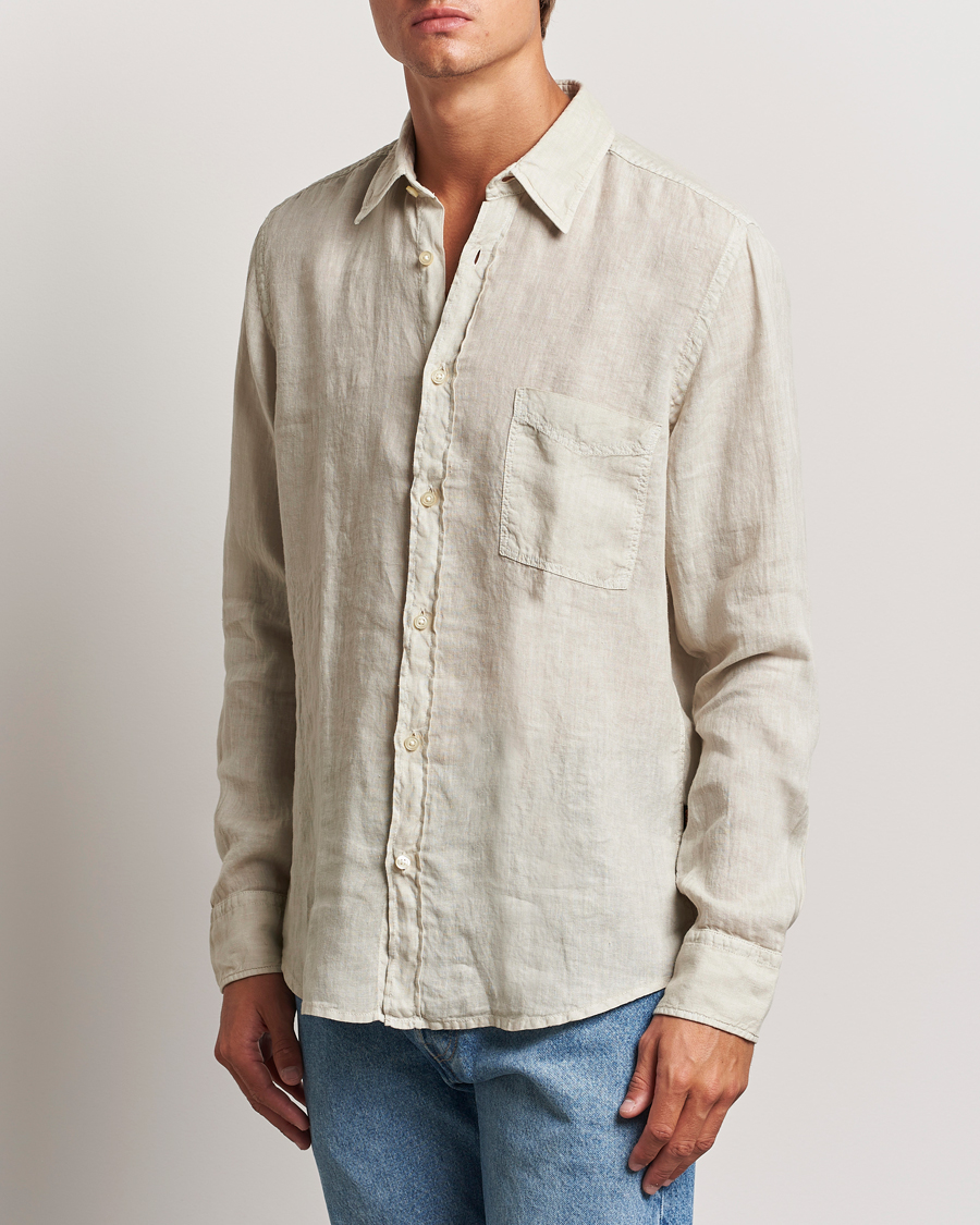 Mies | Kauluspaidat | BOSS ORANGE | Relegant Linen Shirt Light Beige