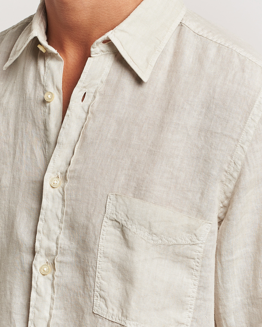 Mies | Kauluspaidat | BOSS ORANGE | Relegant Linen Shirt Light Beige