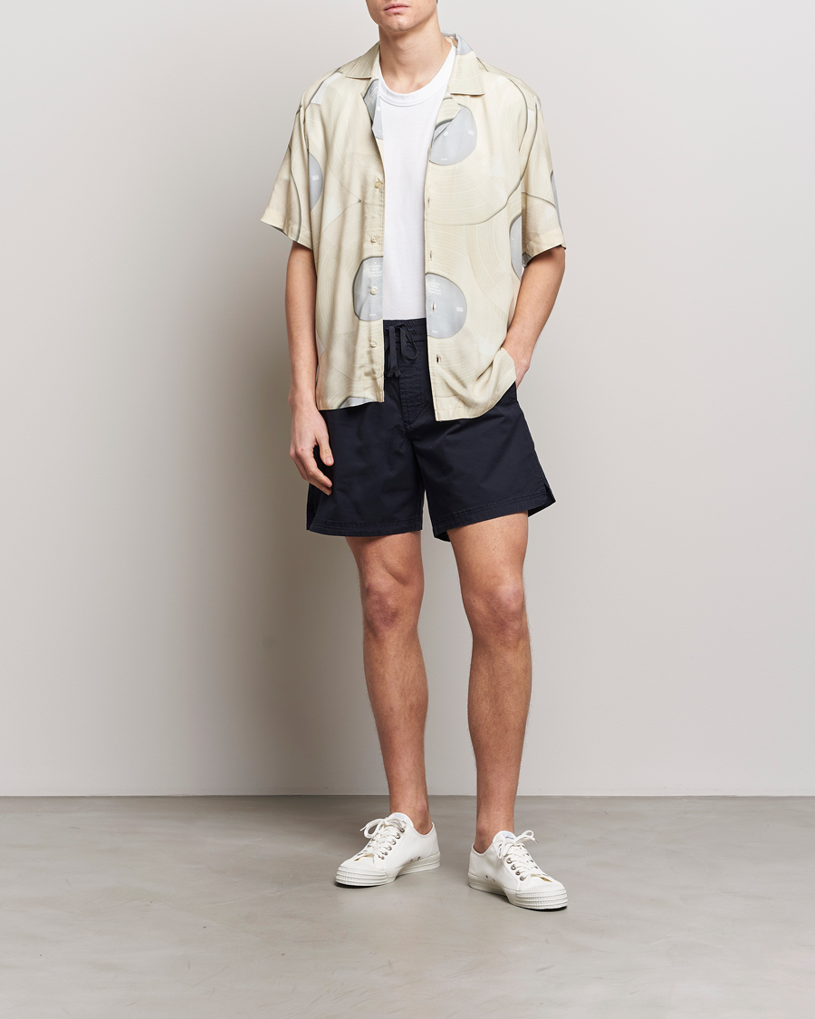 Mies | Kauluspaidat | BOSS ORANGE | Rayer Short Sleeve Printed Shirt Light Beige