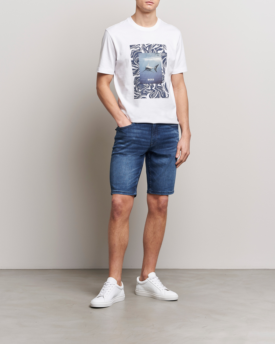Mies | Shortsit | BOSS ORANGE | Delaware Jeans Shorts Navy