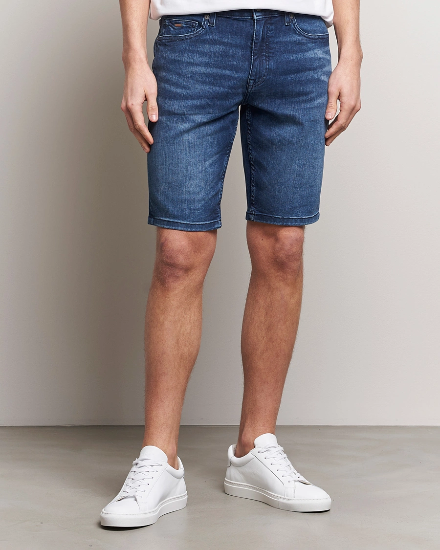 Mies | Shortsit | BOSS ORANGE | Delaware Jeans Shorts Navy