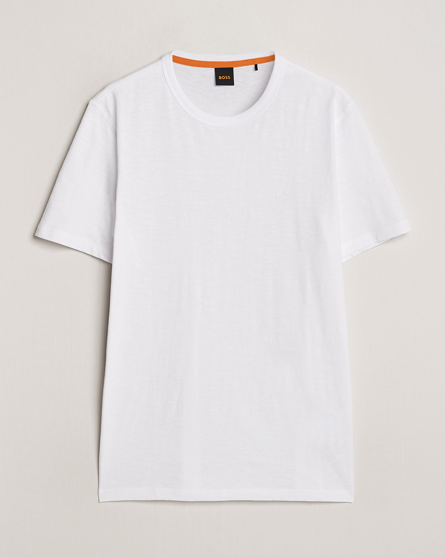 Mies | T-paidat | BOSS ORANGE | Tegood Crew Neck T-Shirt White