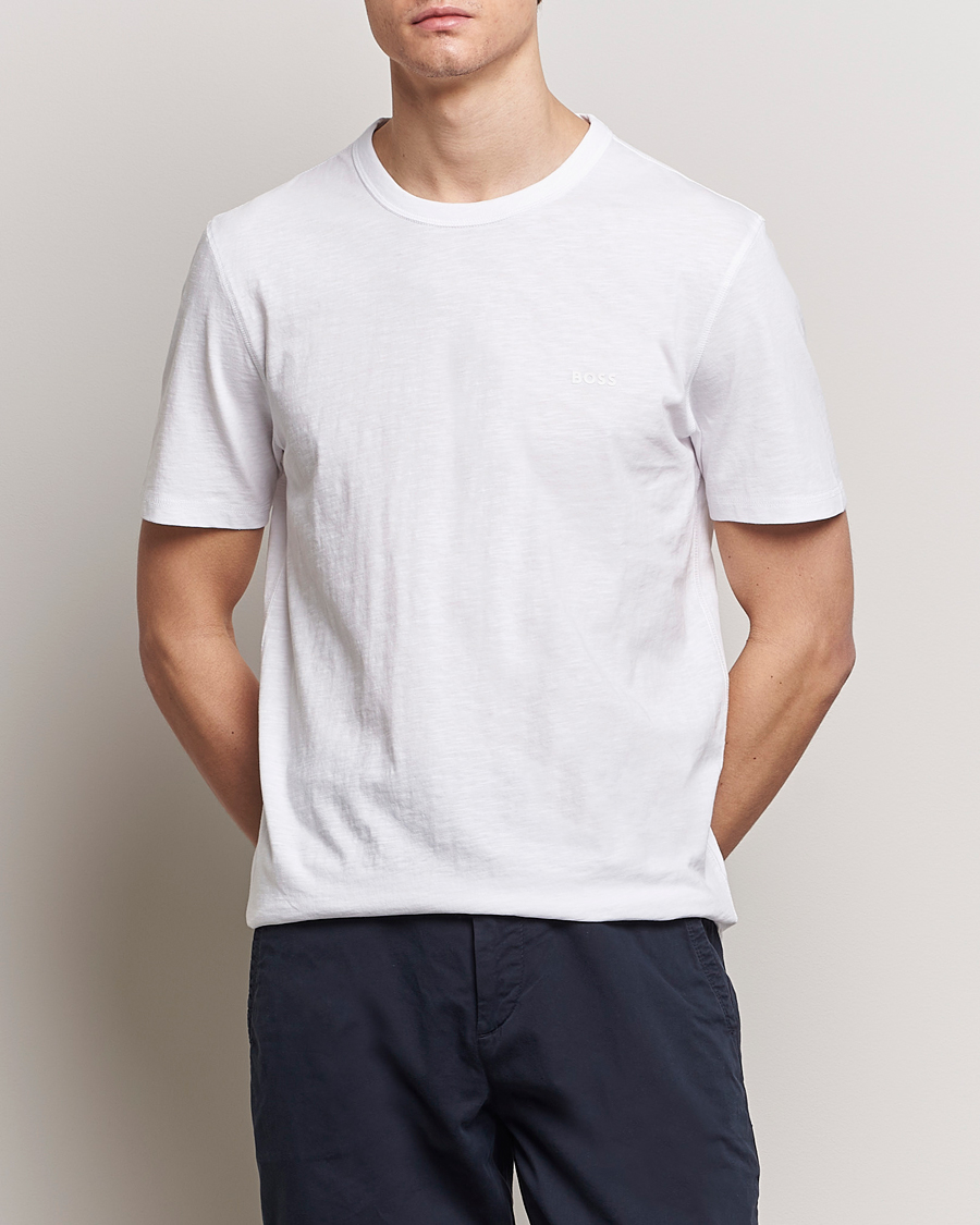 Mies | Lyhythihaiset t-paidat | BOSS ORANGE | Tegood Crew Neck T-Shirt White